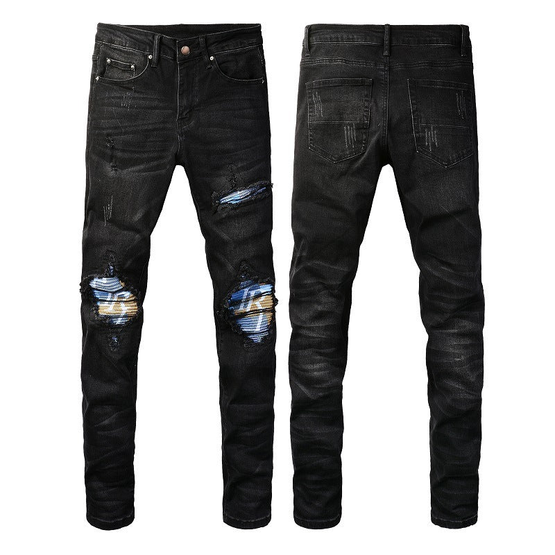 Colorway Patch Black Jeans