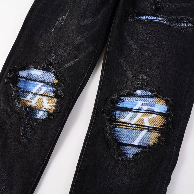 Colorway Patch Black Jeans