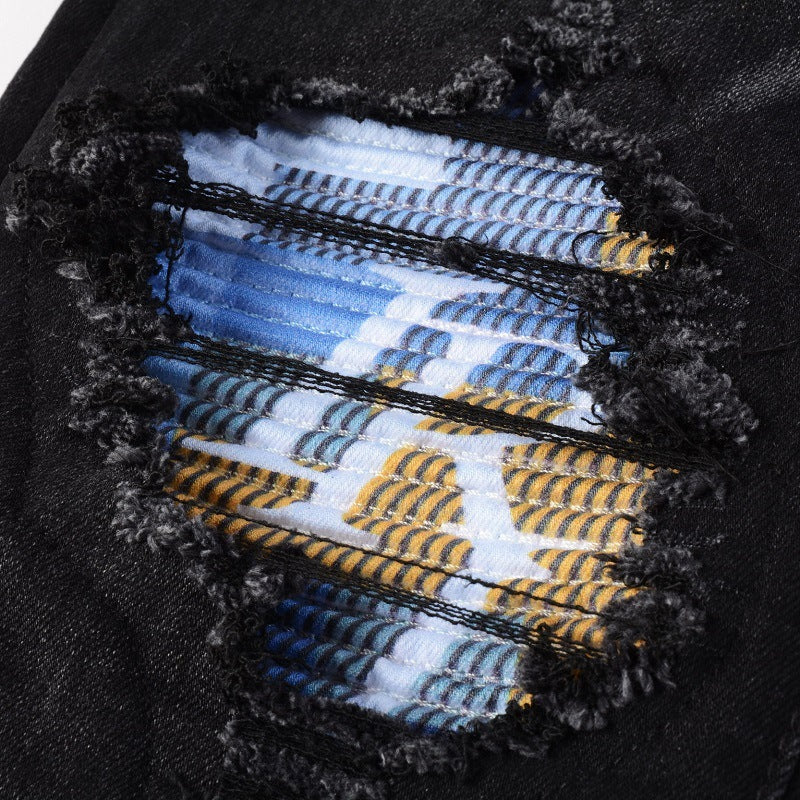 Colorway Patch Black Jeans