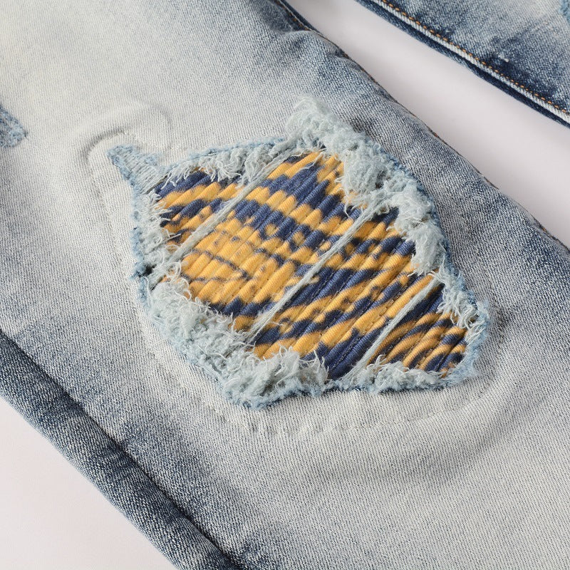 Colorway Patch Washed Jeans