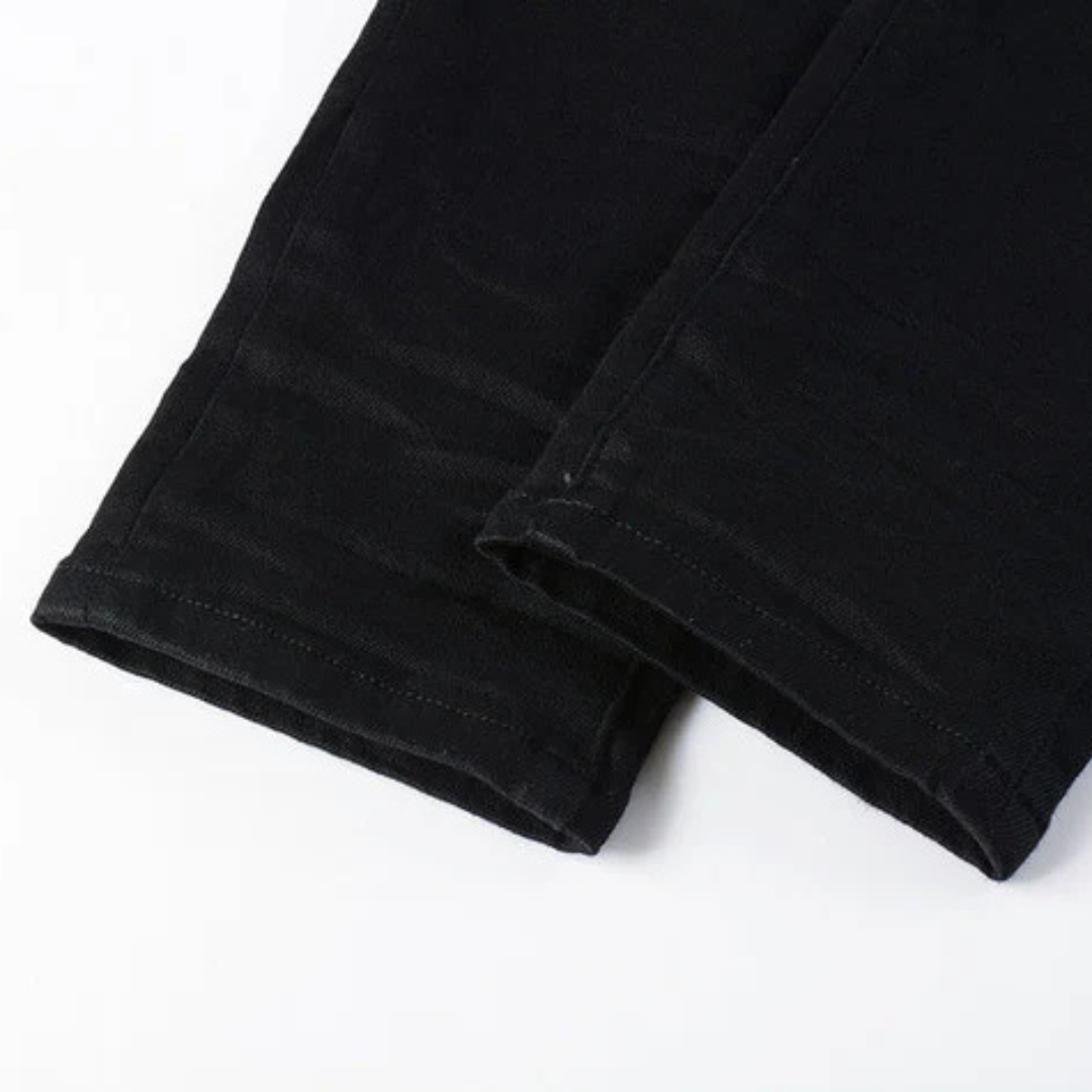 Ripped Knee Black Jeans
