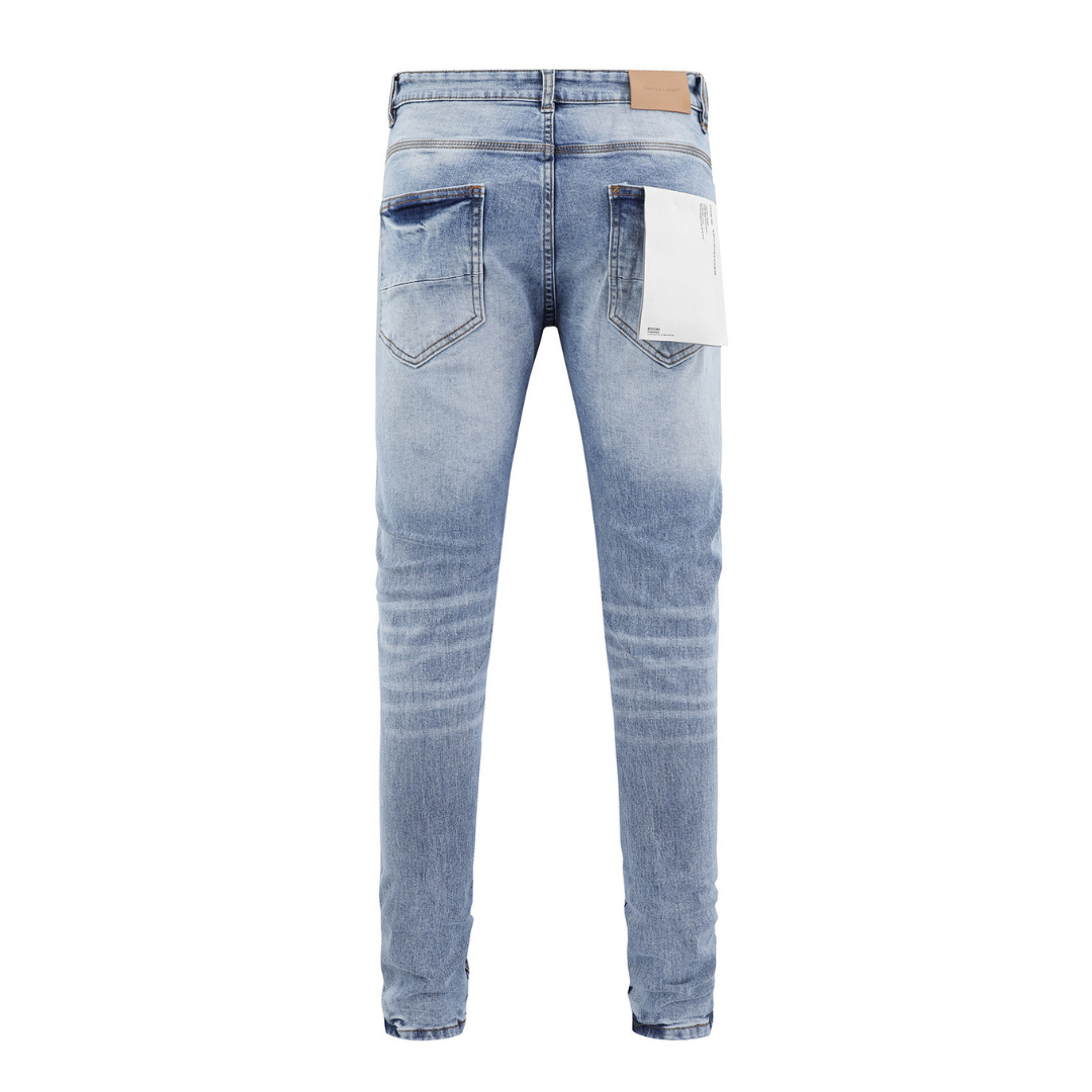 Printed Design Blue Jeans
