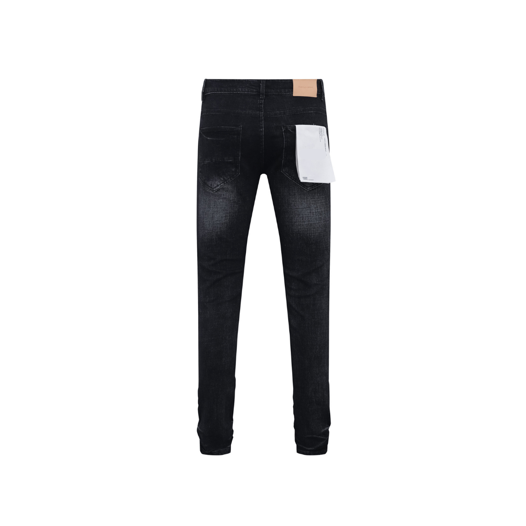 Ripped Knee Retro Black Jeans