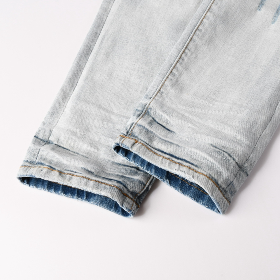 Blue Patch Light Blue Jeans