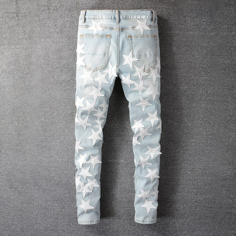 White Stars Jeans