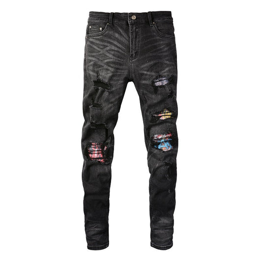 Colorway Patches Black Jeans