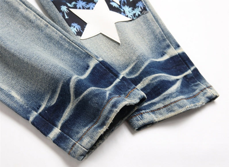 Star Design Blue Jeans