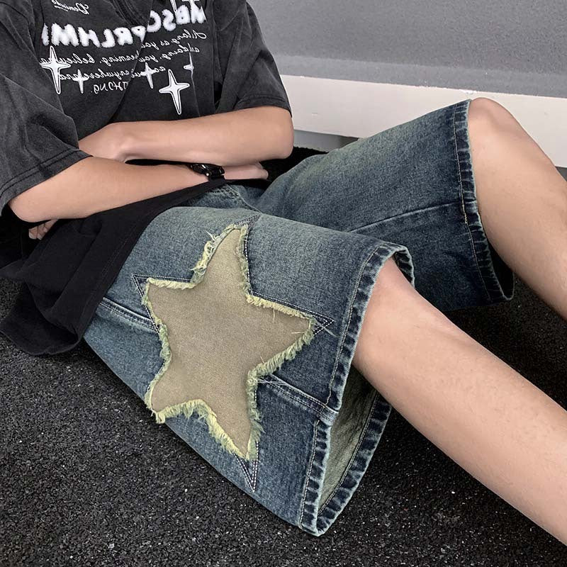 Y2K Star Short Jeans