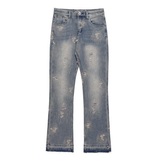 Relaxed Washed Blue Jeans