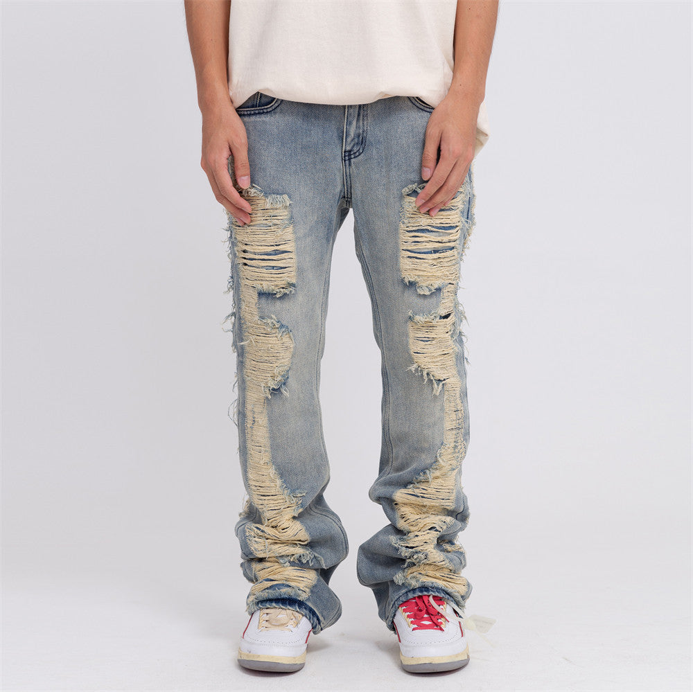 Distressed Flared Jeans