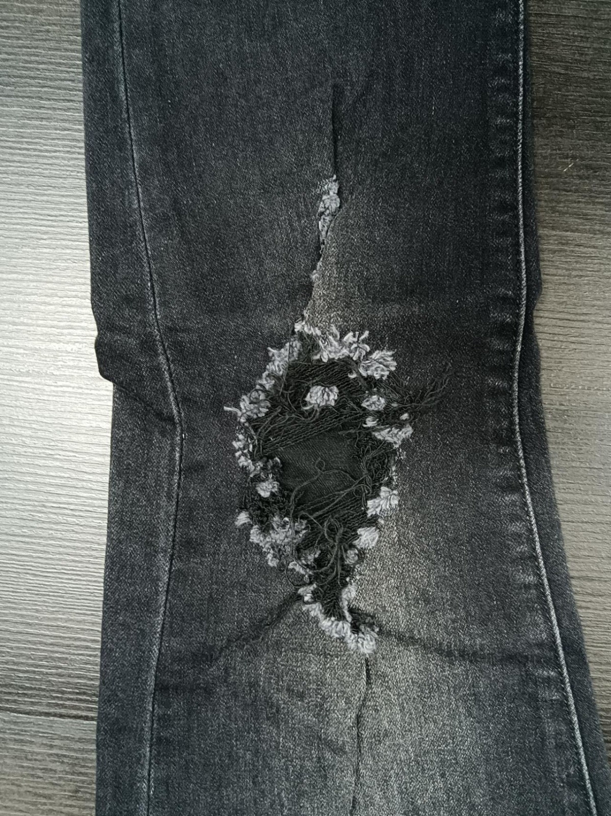 Painted Design Black Jeans