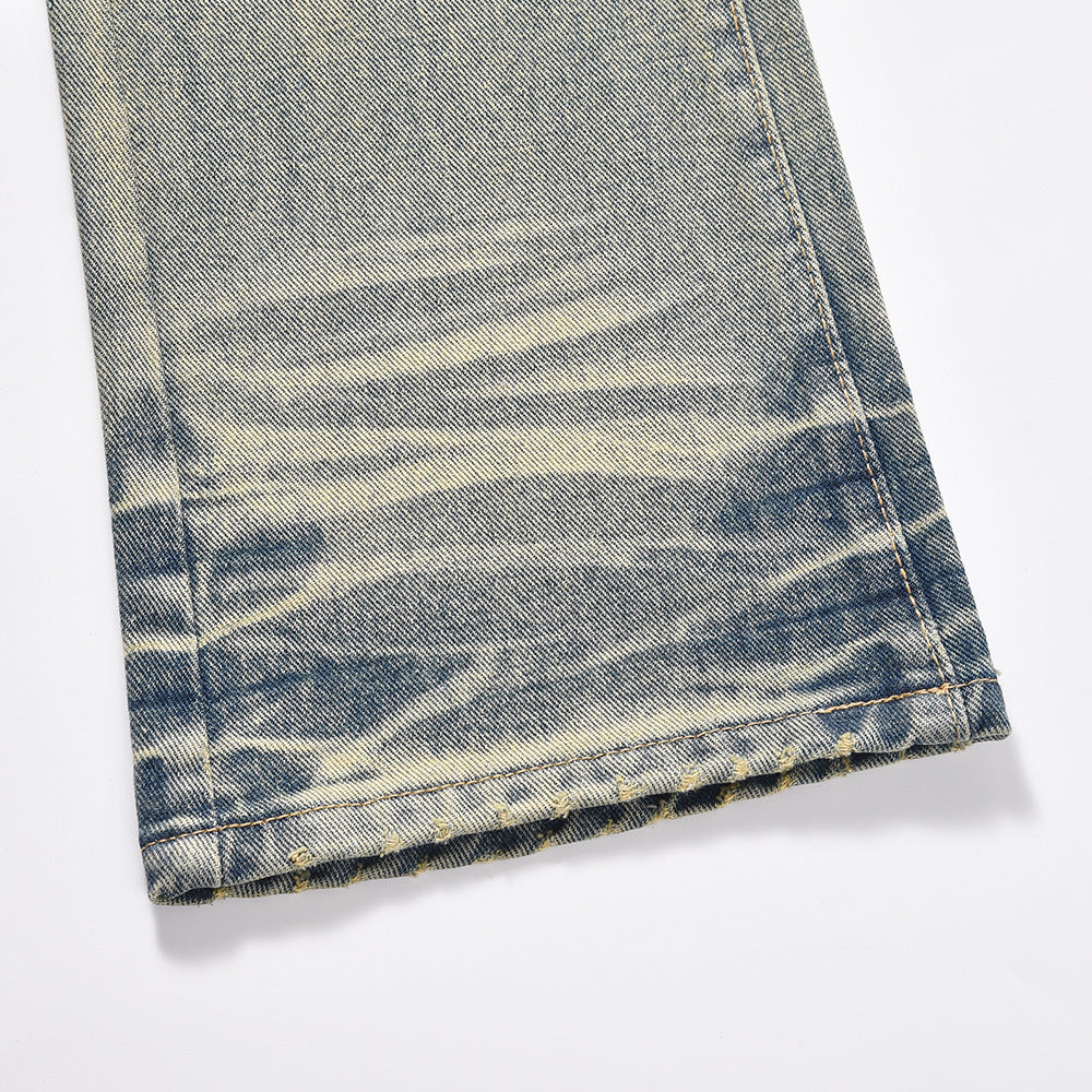 Washed Flare Jeans