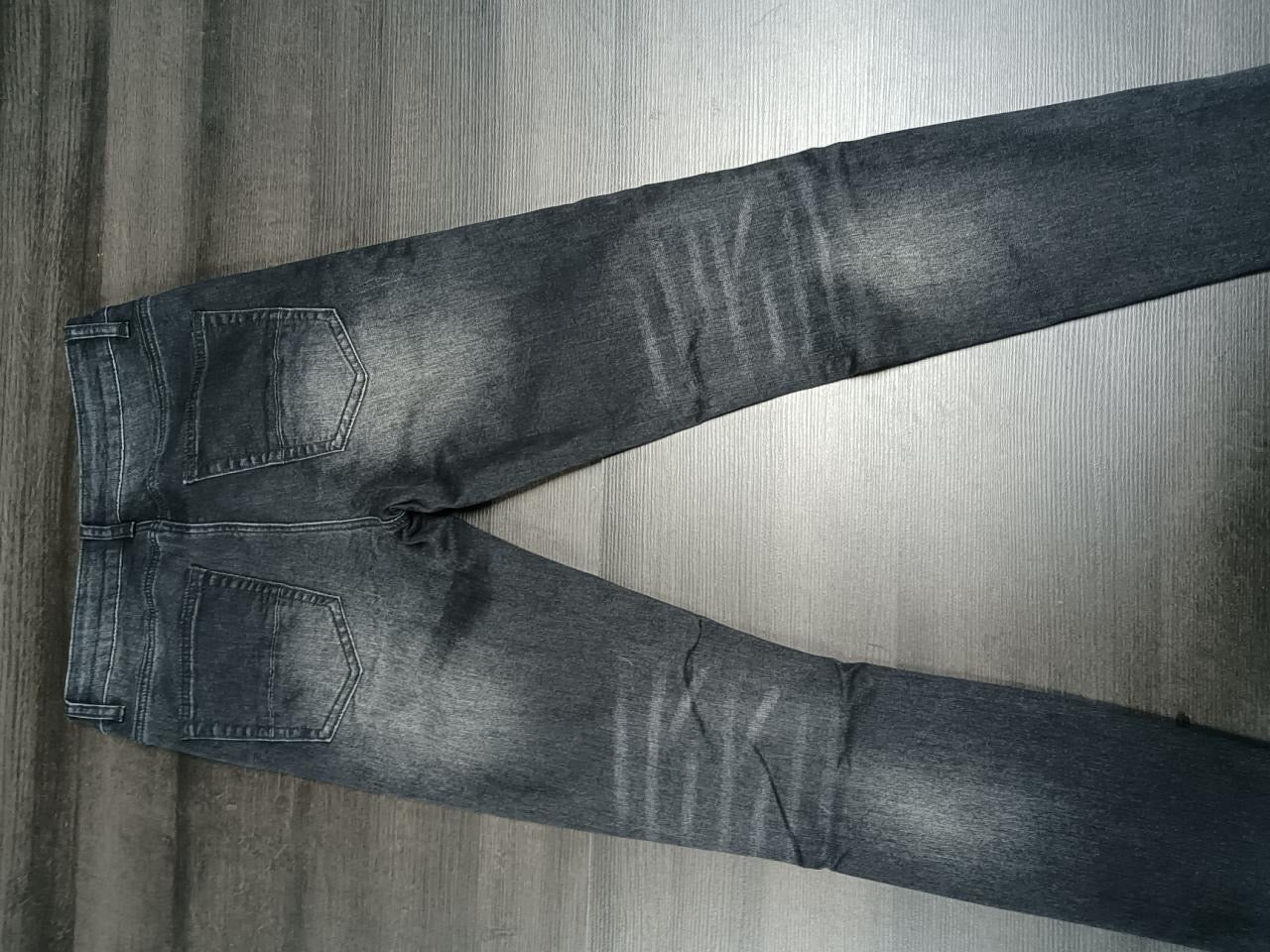 Painted Design Black Jeans