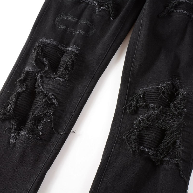 Black Patch Jeans