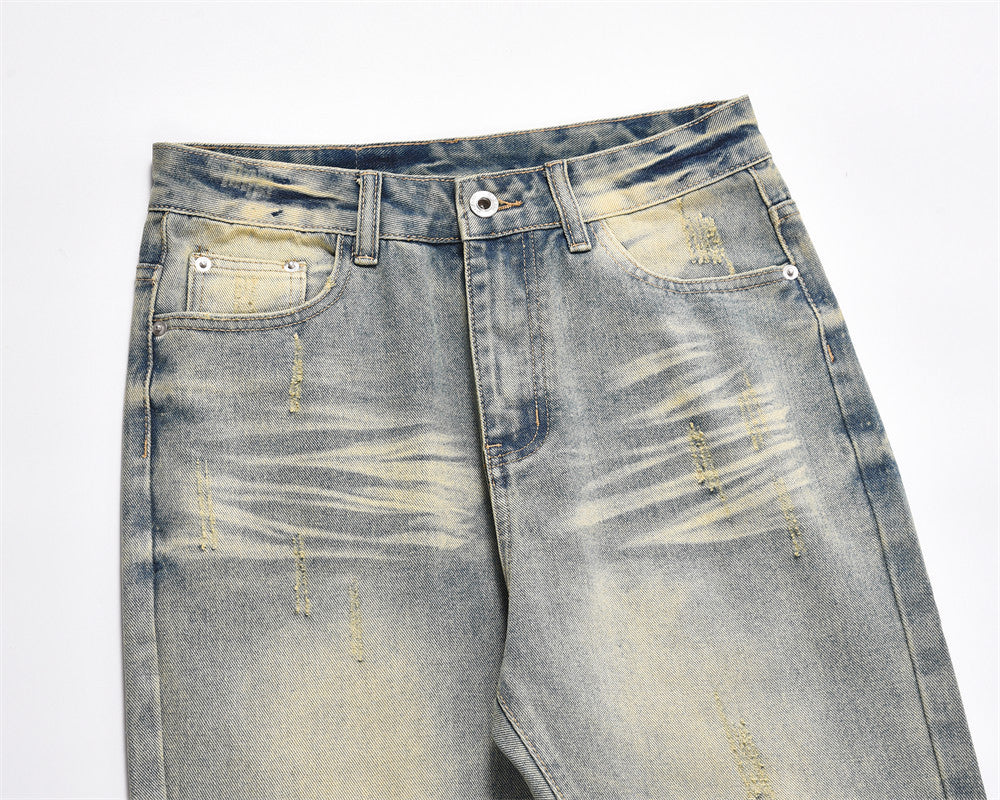 Washed Flare Jeans