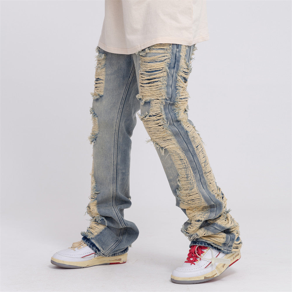 Distressed Flared Jeans