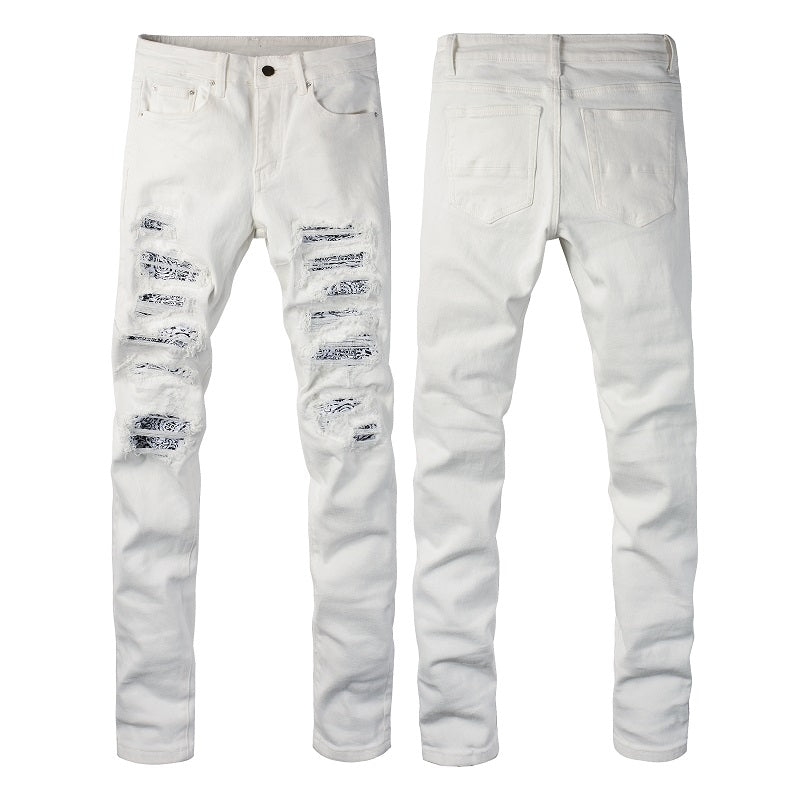 Bandana White Jeans