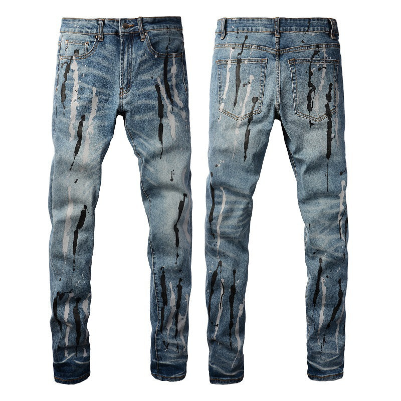 Painted Blue Jeans – Jeanfluence