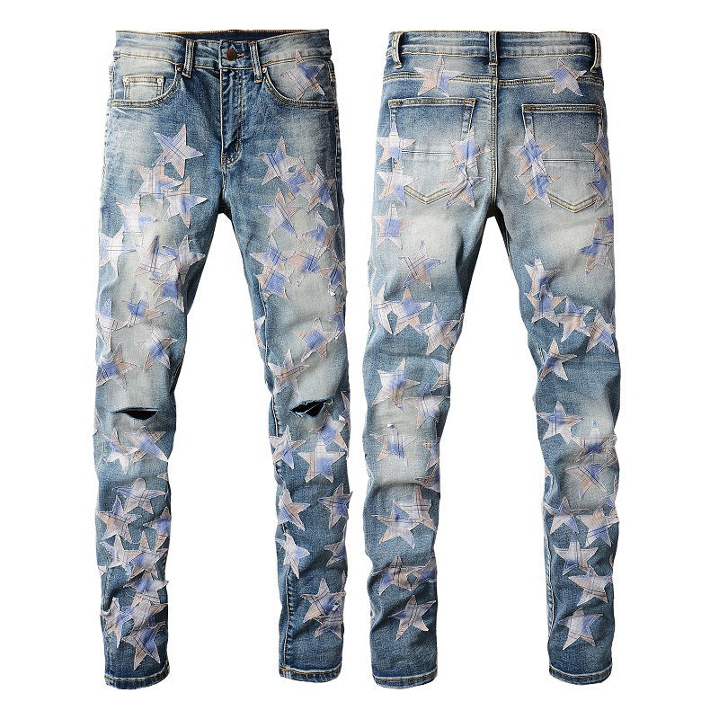 Light Purple Stars Jeans