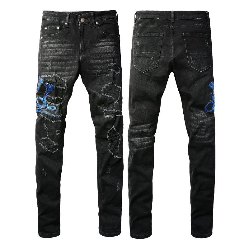 Blue Snake Jeans