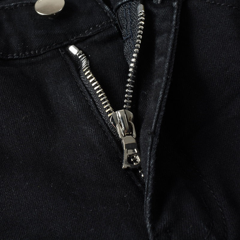 Painted Black Jeans Jeanfluence