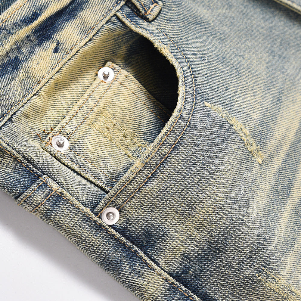 Washed Flare Jeans