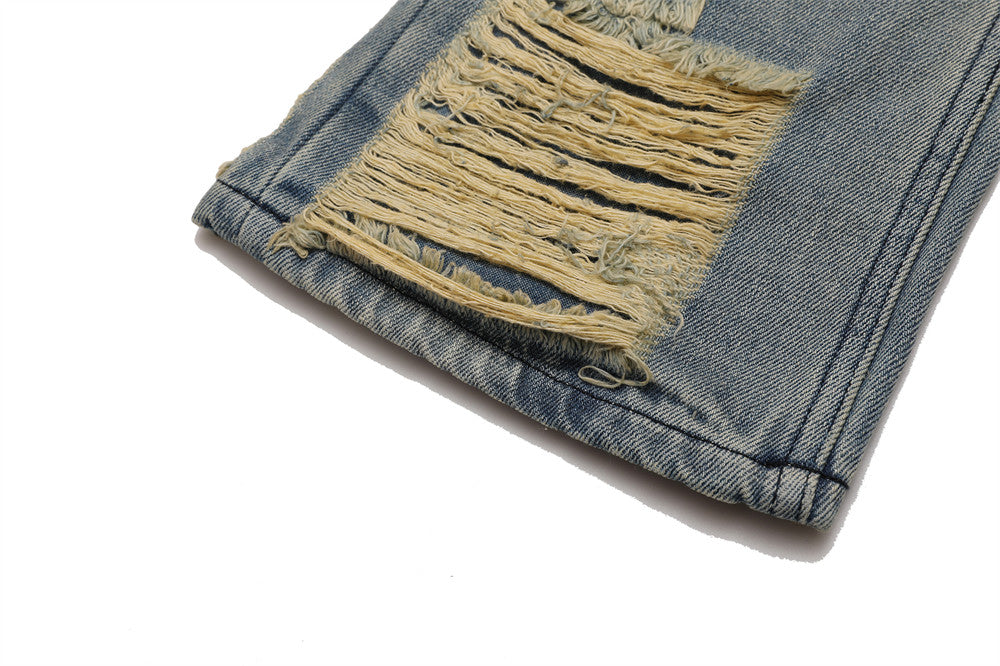 Distressed Flared Jeans