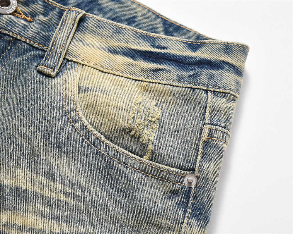 Washed Flare Jeans