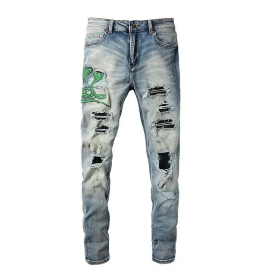 Green Snake Jeans