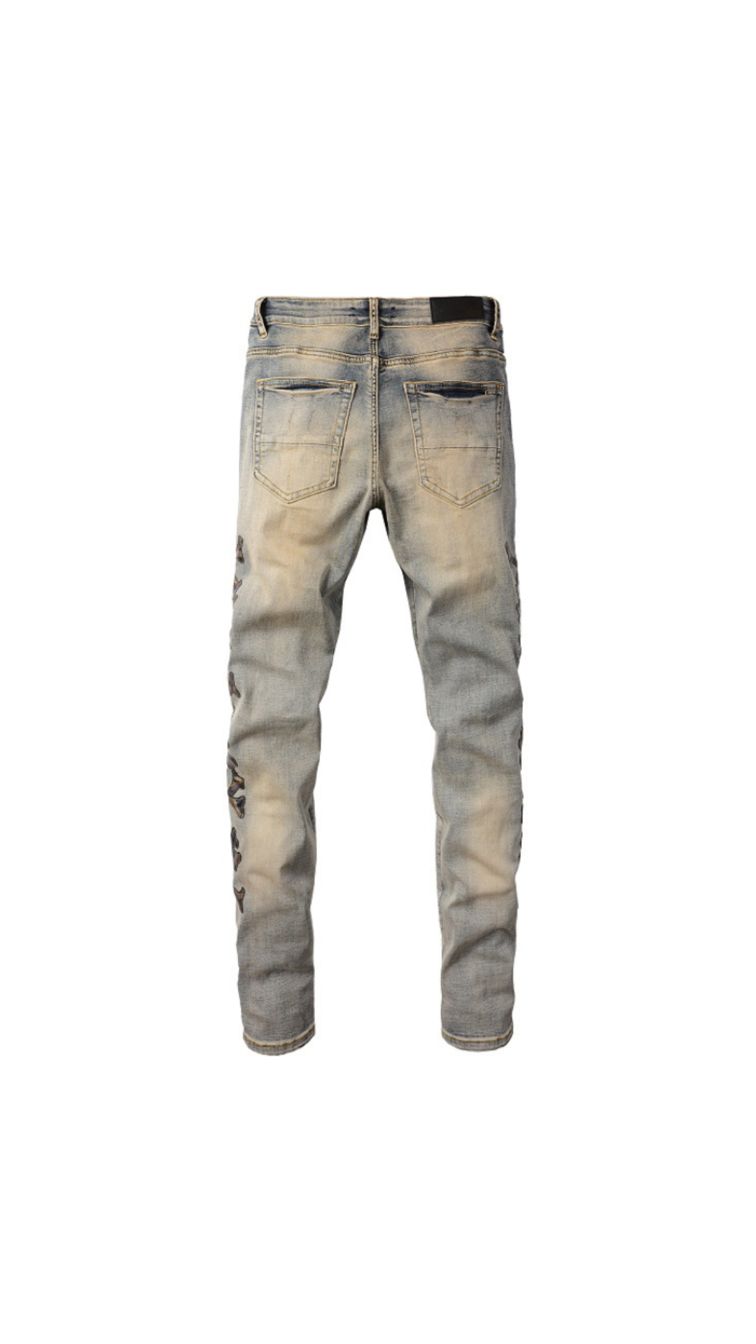 Bones Pattern Jeans