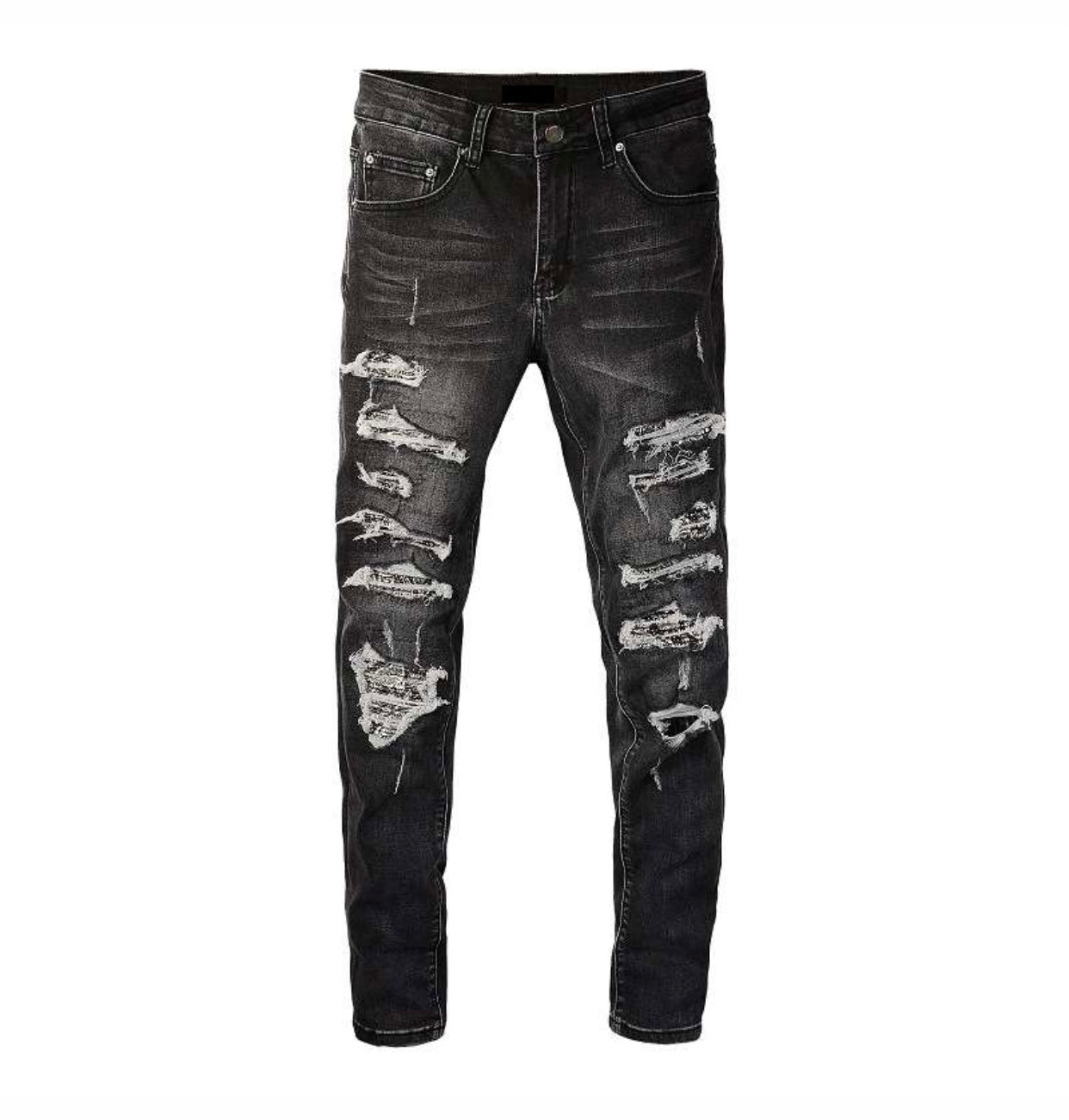 Retro Black Bandana Jeans – Jeanfluence