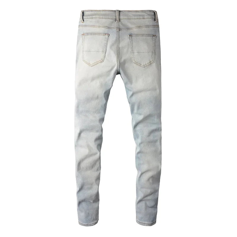 White Patch Light Blue Jeans