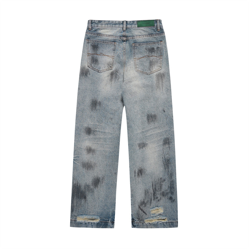 Stained Baggy Jeans