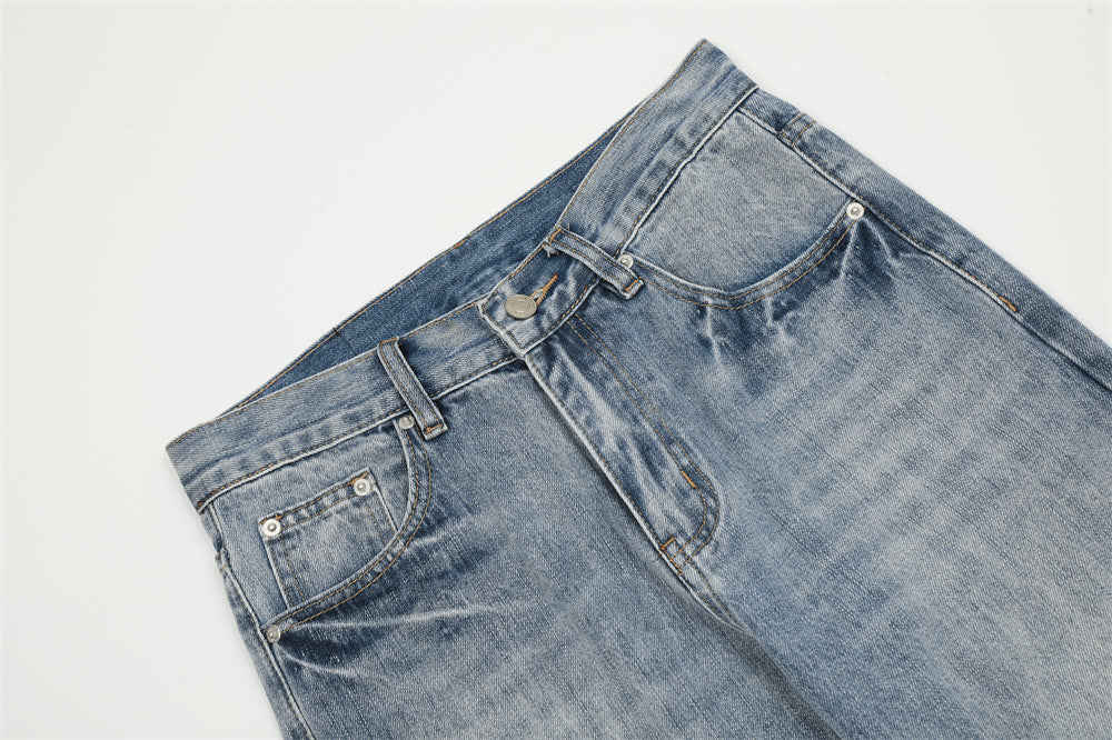 Washed Loose Jeans