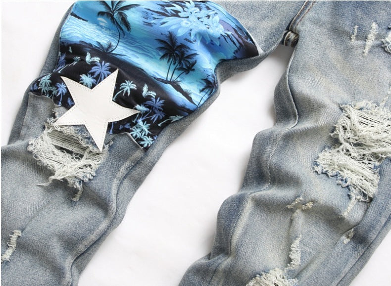 Star Design Blue Jeans