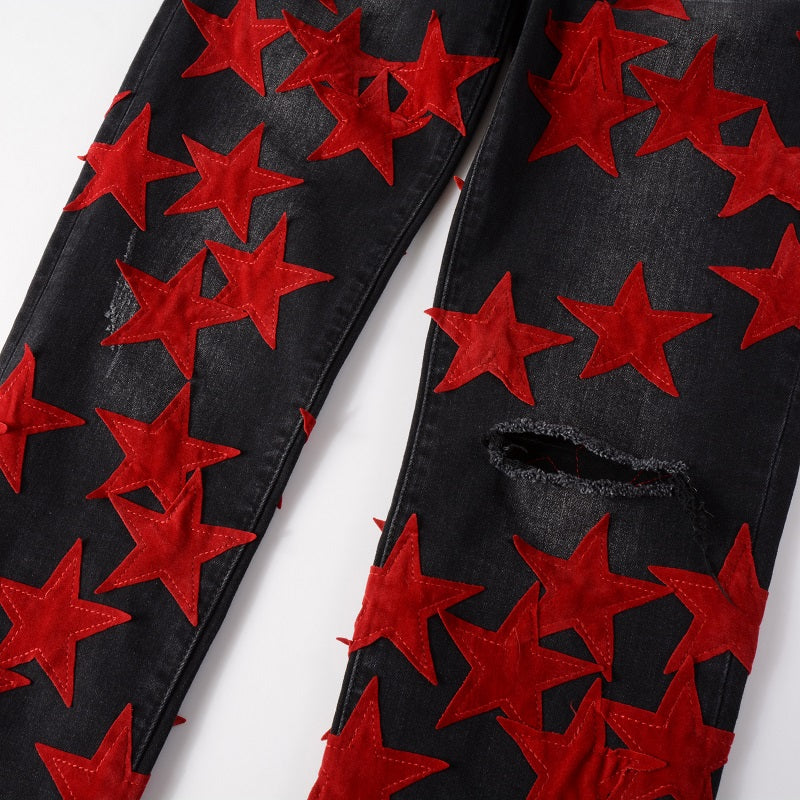 Red Stars Jeans