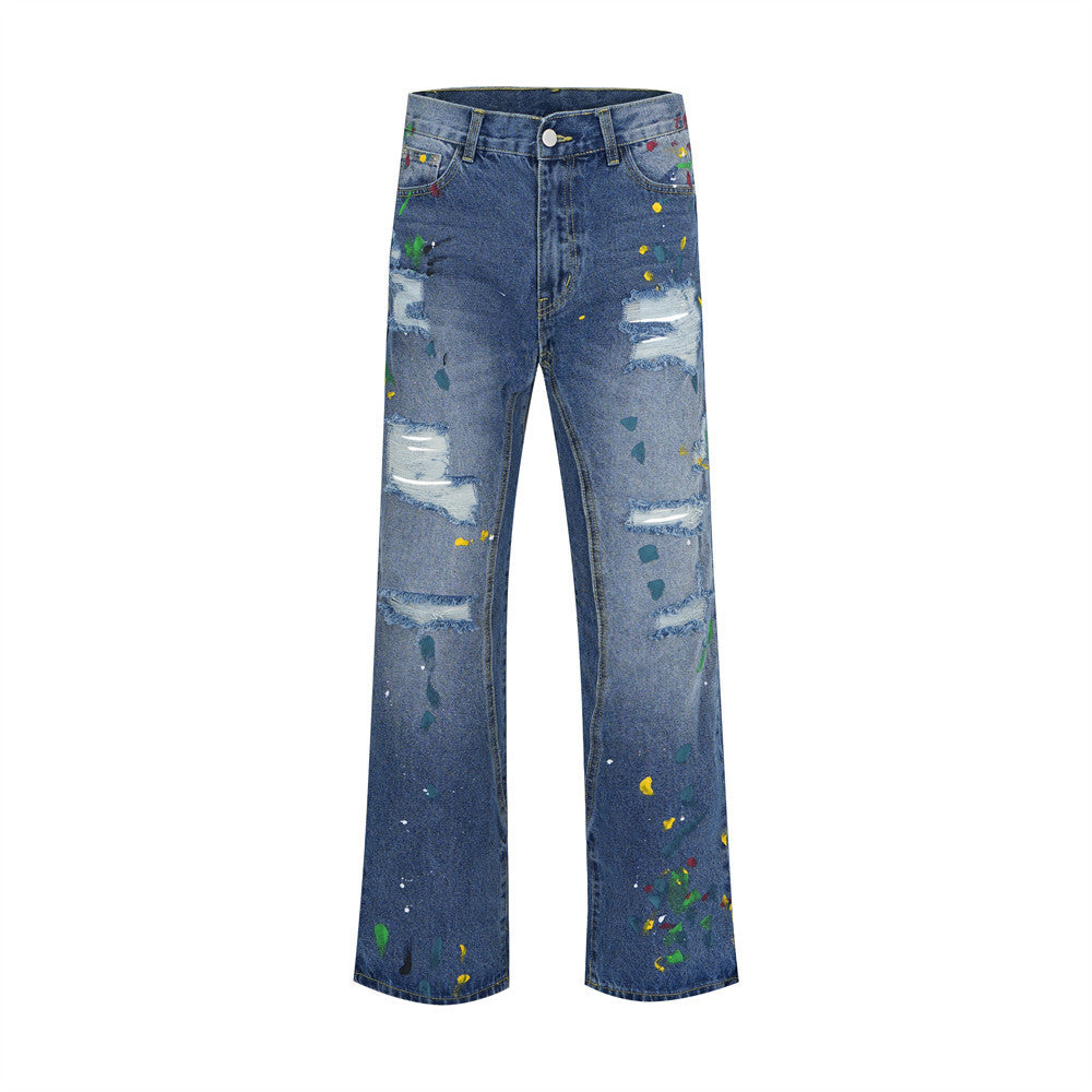 Painted Flared Jeans