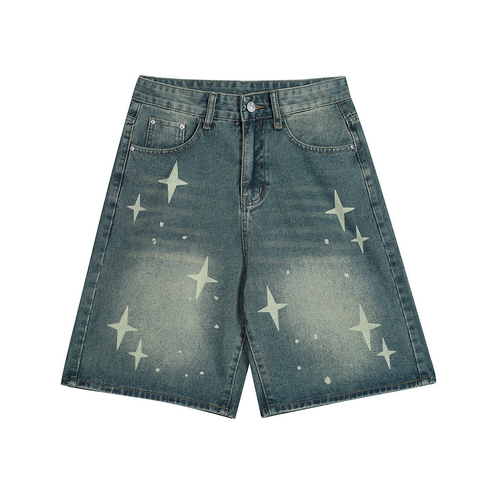 Y2K Stars Short Jeans