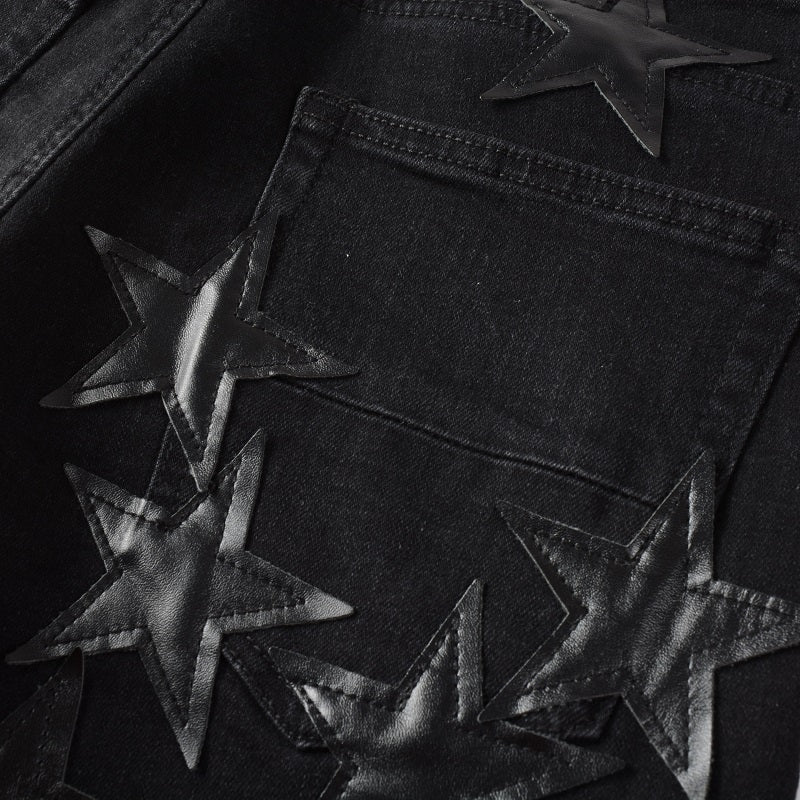 Stars All Black Jeans