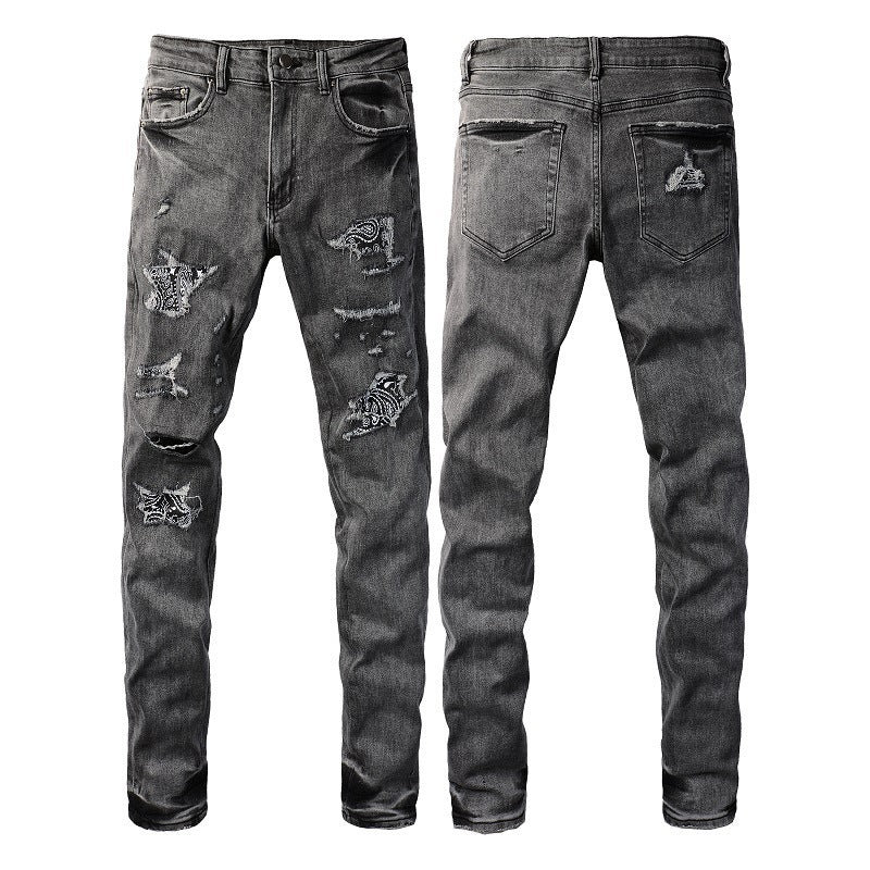 Bandana Dark Grey Jeans