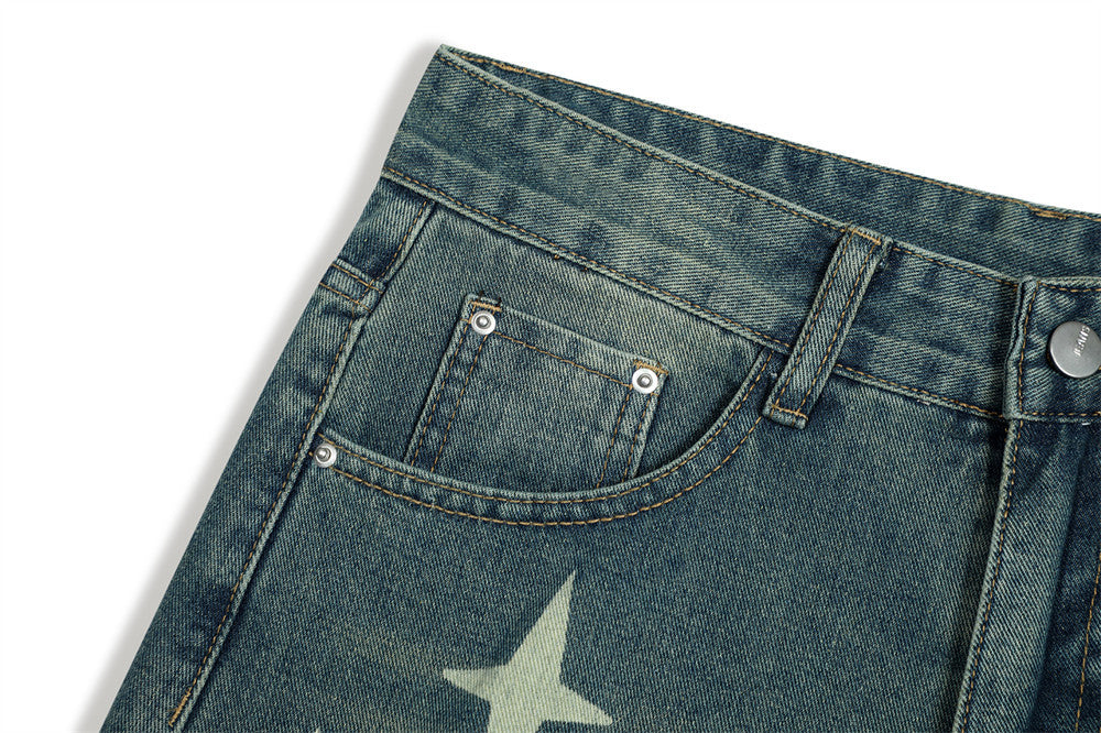 Y2K Stars Short Jeans