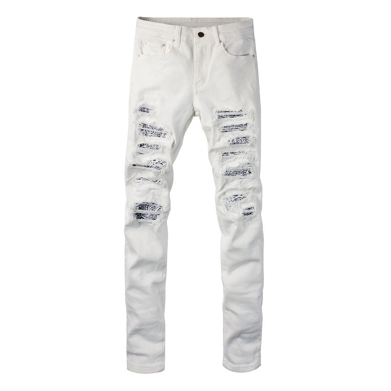 Bandana White Jeans