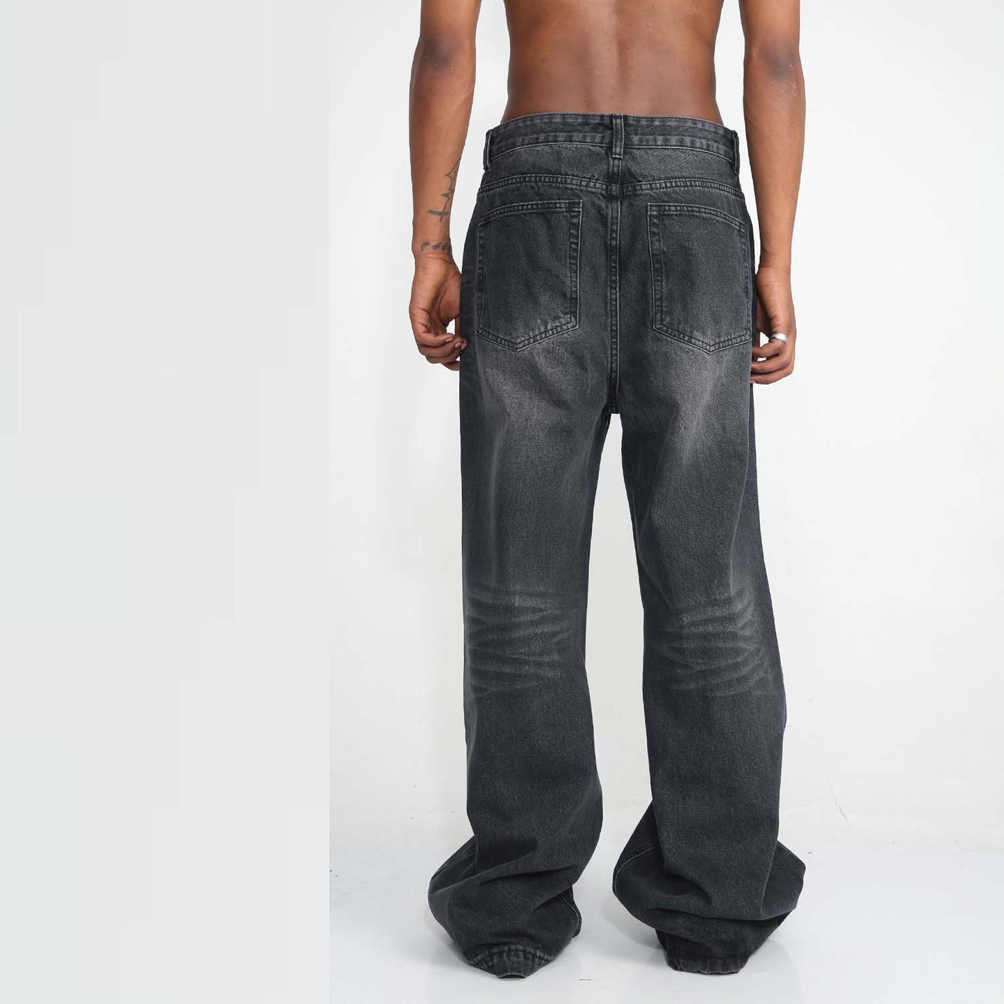 Retro Black Baggy Jeans