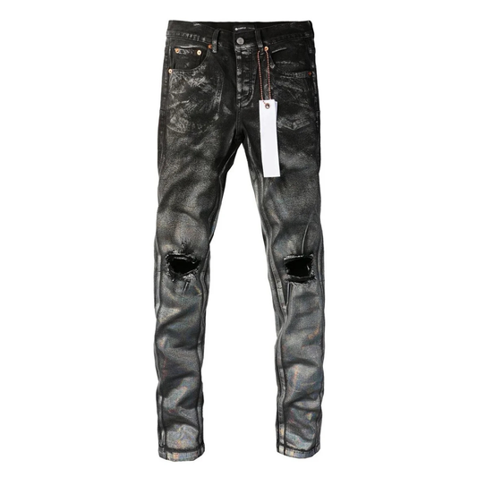 Faded Colors Washed Black Jeans