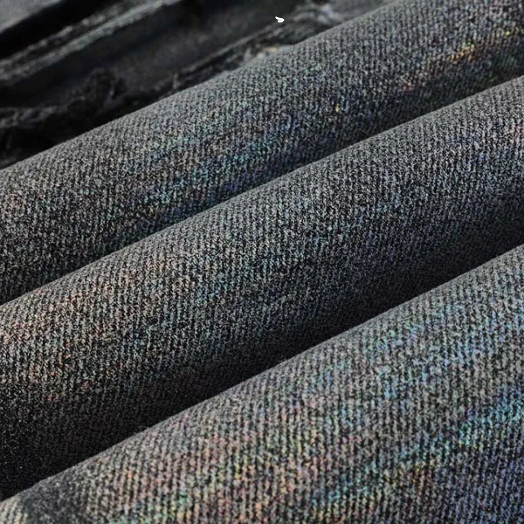 Faded Colors Washed Black Jeans