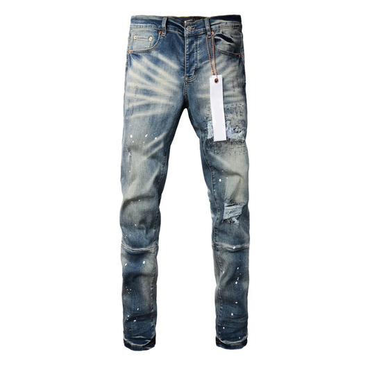 Bandana Dark Washed Blue Jeans