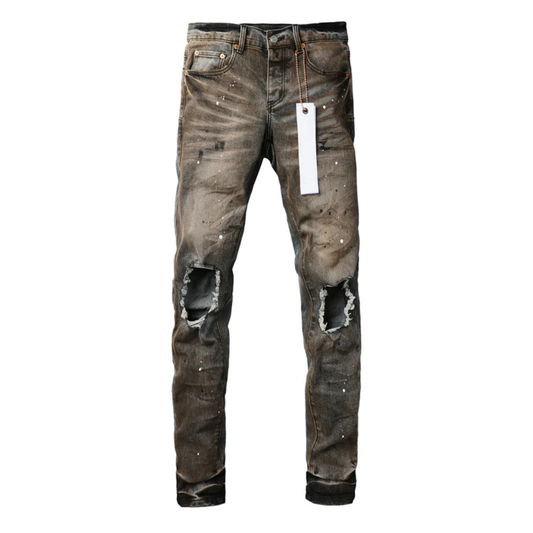 Two Tone Washed Jeans