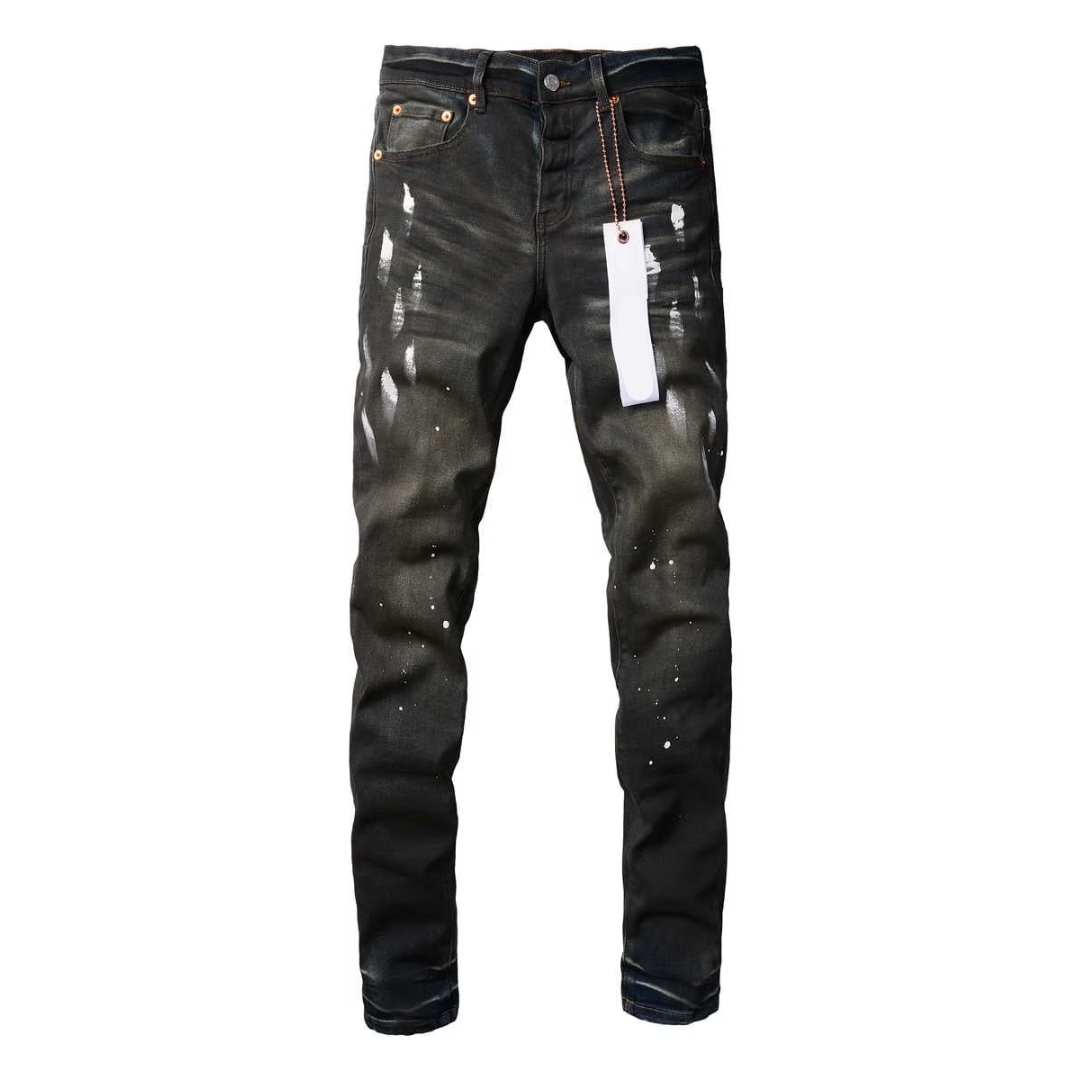 Paint Splash Retro Black Jeans