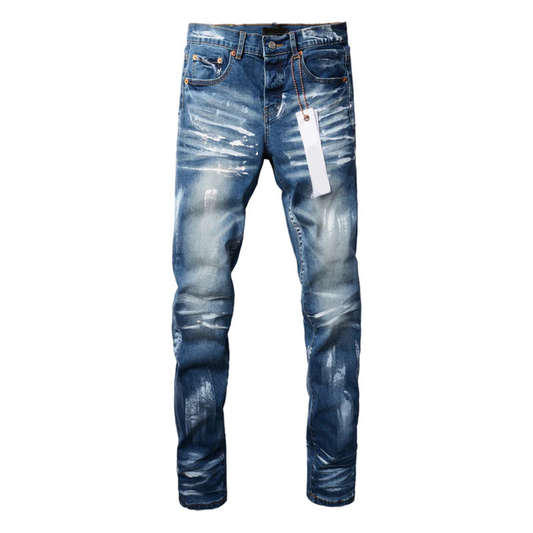 Painted Blue Jeans