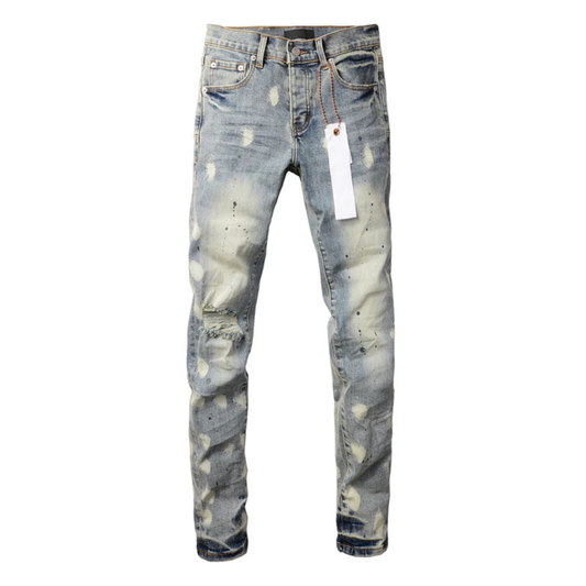 Paint Splash Washed Jeans